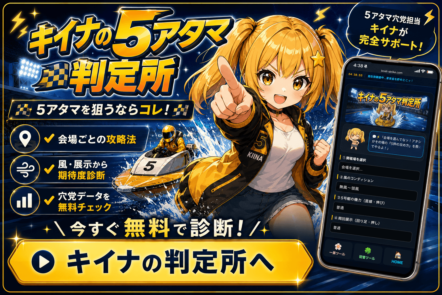 キイナ5アタマ予想ツール