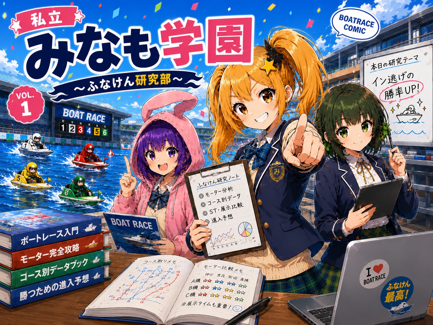 私立みなも学園 ふなけん研究部 メインビジュアル